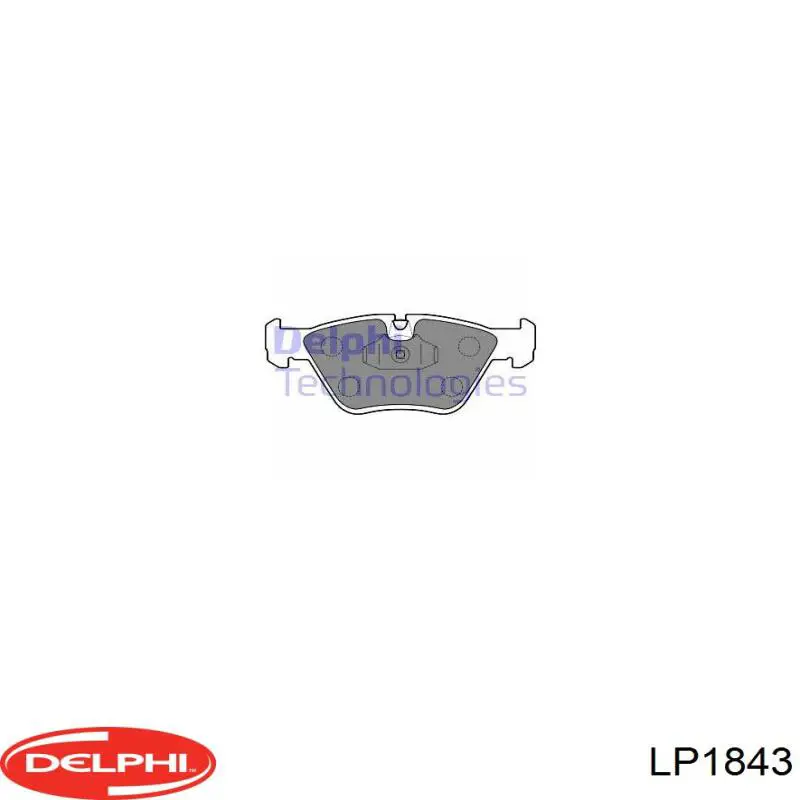 LP1843 Delphi колодки тормозные передние дисковые