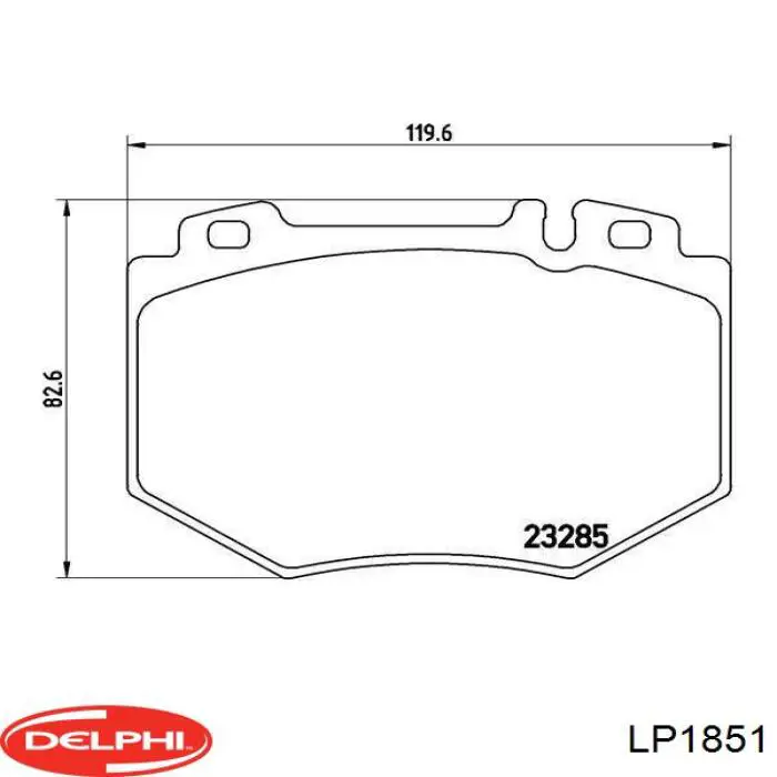 Колодки Delphi LP1851 цена, от 30.21 USD