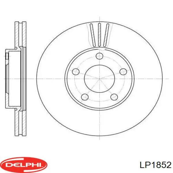 Колодки гальмові задні, дискові LP1852 Delphi