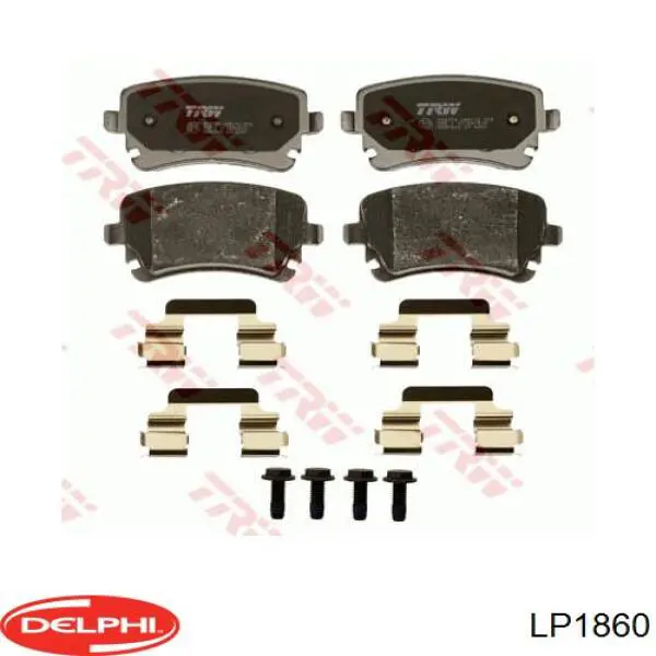 Колодки дисковые  Delphi LP1860 цена, от 40.74 USD