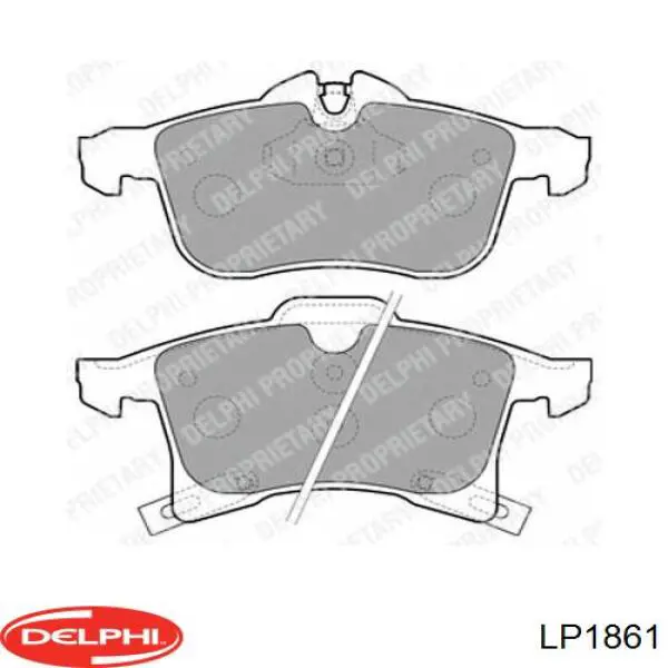 Купить LP1861 Delphi Колодки тормозные