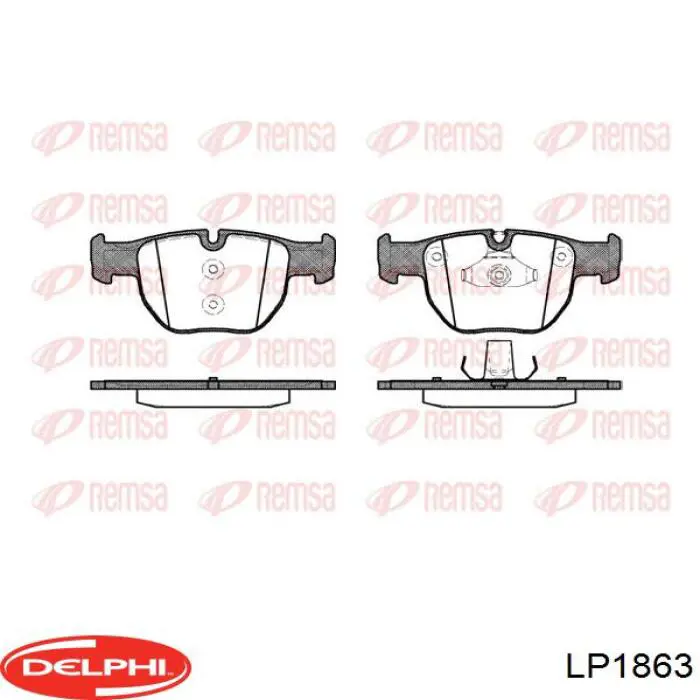 Колодки Delphi LP1863 цена, от 51.34 USD