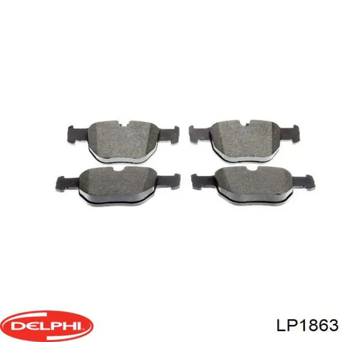 Купить LP1863 Delphi Колодки тормозные