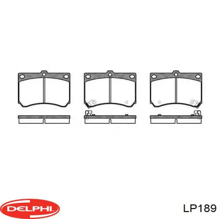 Купить LP189 Delphi Колодки тормозные