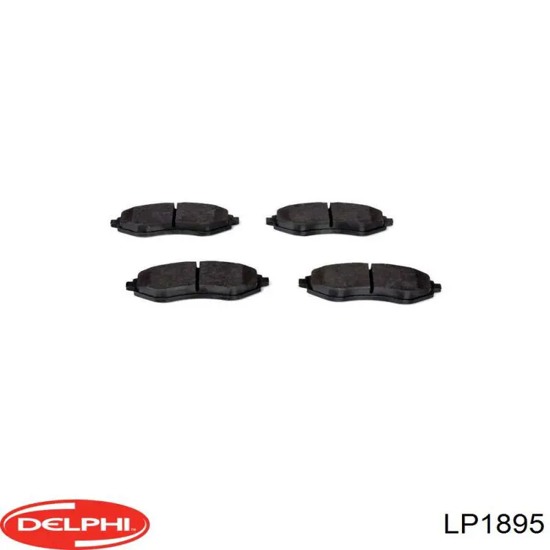 LP1895 Delphi Колодки передние
