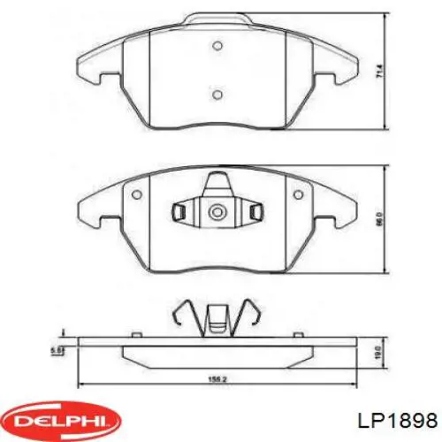 Тормозные колодки Delphi LP1898