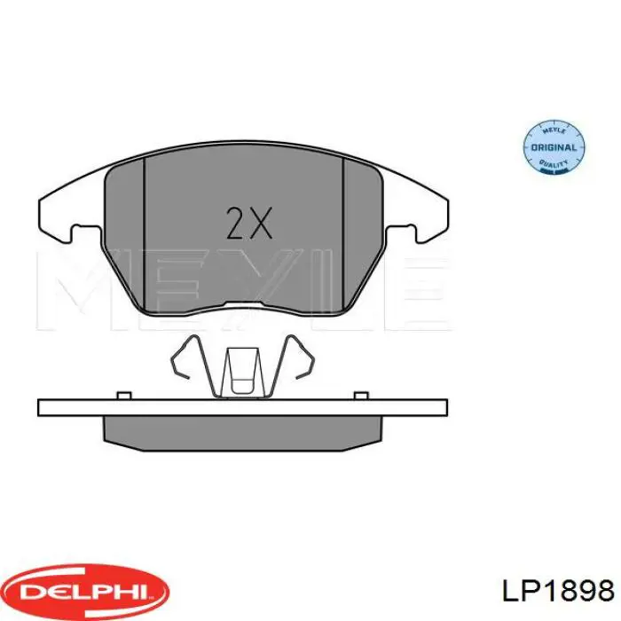 LP1898 Delphi колодки тормозные передние дисковые