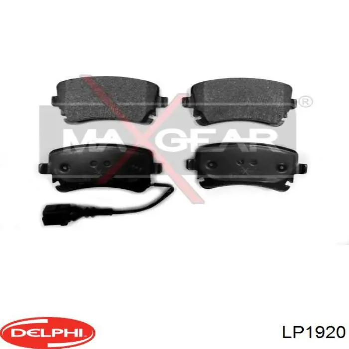 Колодки дисковые  Delphi LP1920 цена, от 28.08 USD