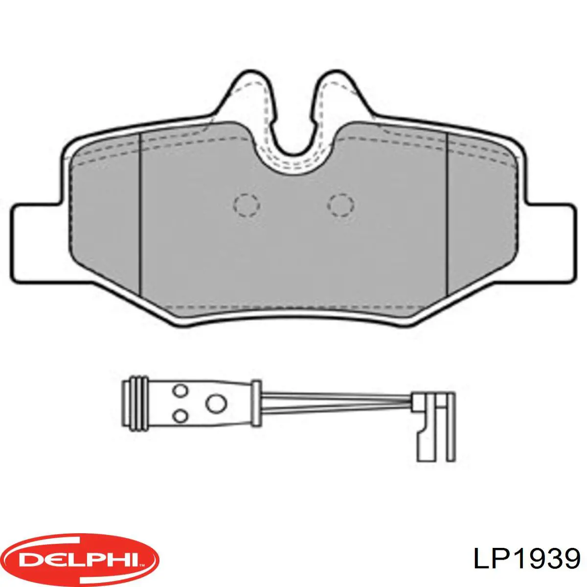 LP1939 Delphi колодки тормозные задние дисковые