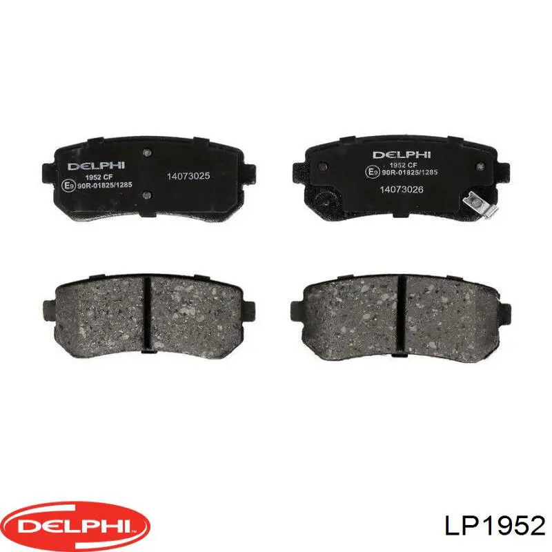 LP1952 Delphi колодки тормозные задние дисковые
