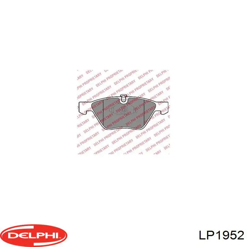 Колодки дисковые  Delphi LP1952 цена, от 22.20 USD