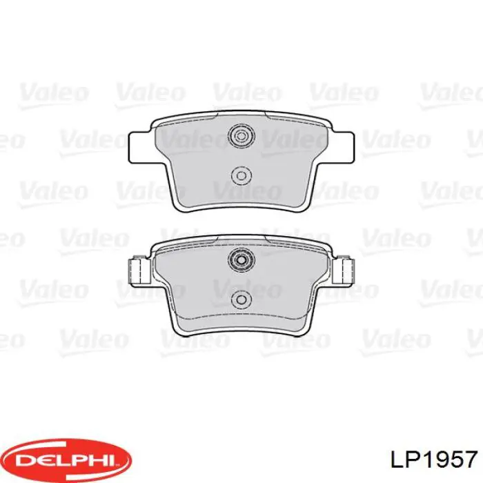 Колодки дисковые  Delphi LP1957 цена, от 16.80 USD