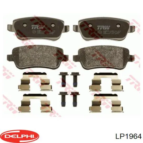 Колодки дисковые  Delphi LP1964 цена, от 27.63 USD