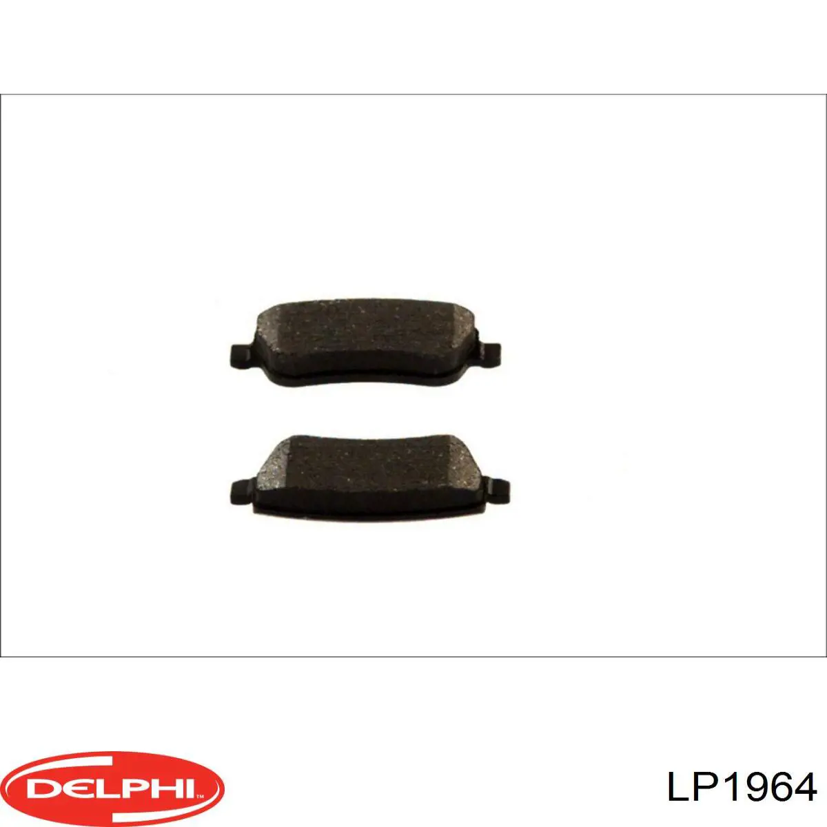 LP1964 Delphi колодки тормозные задние дисковые