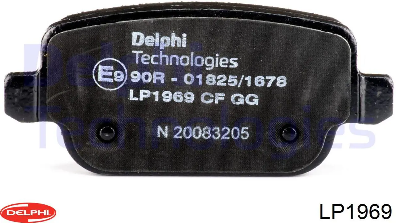 LP1969 Delphi колодки тормозные задние дисковые