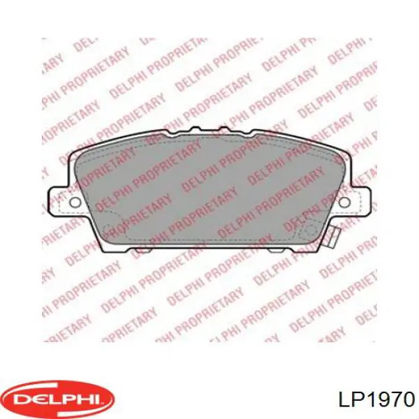 LP1970 Delphi колодки тормозные передние дисковые