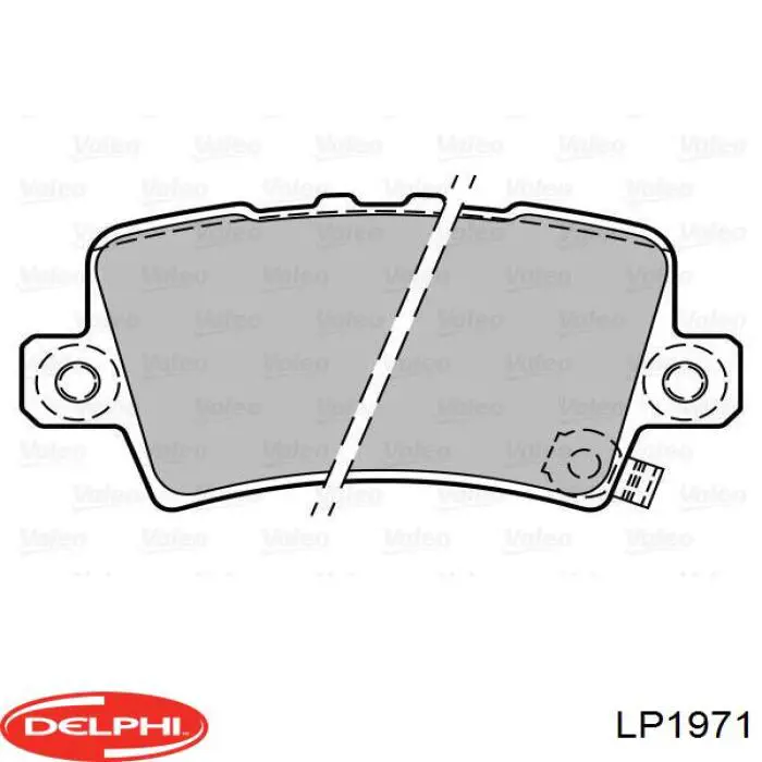 Колодки дисковые  Delphi LP1971 цена, от 24.73 USD