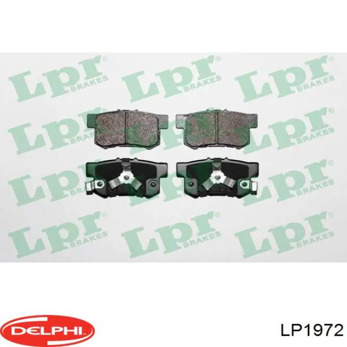 Колодки дисковые  Delphi LP1972 цена, от 18.36 USD