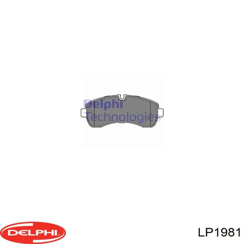 LP1981 Delphi колодки тормозные передние дисковые