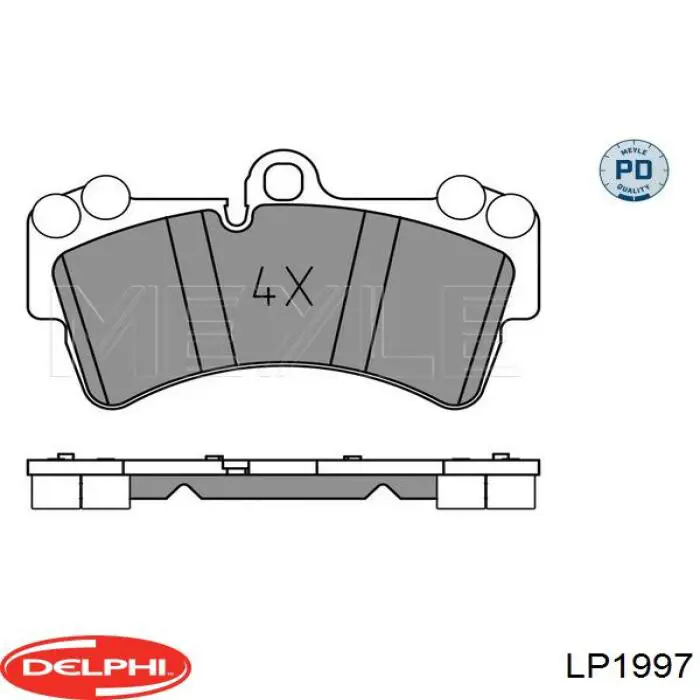 Колодки Delphi LP1997 цена, от 42.76 USD