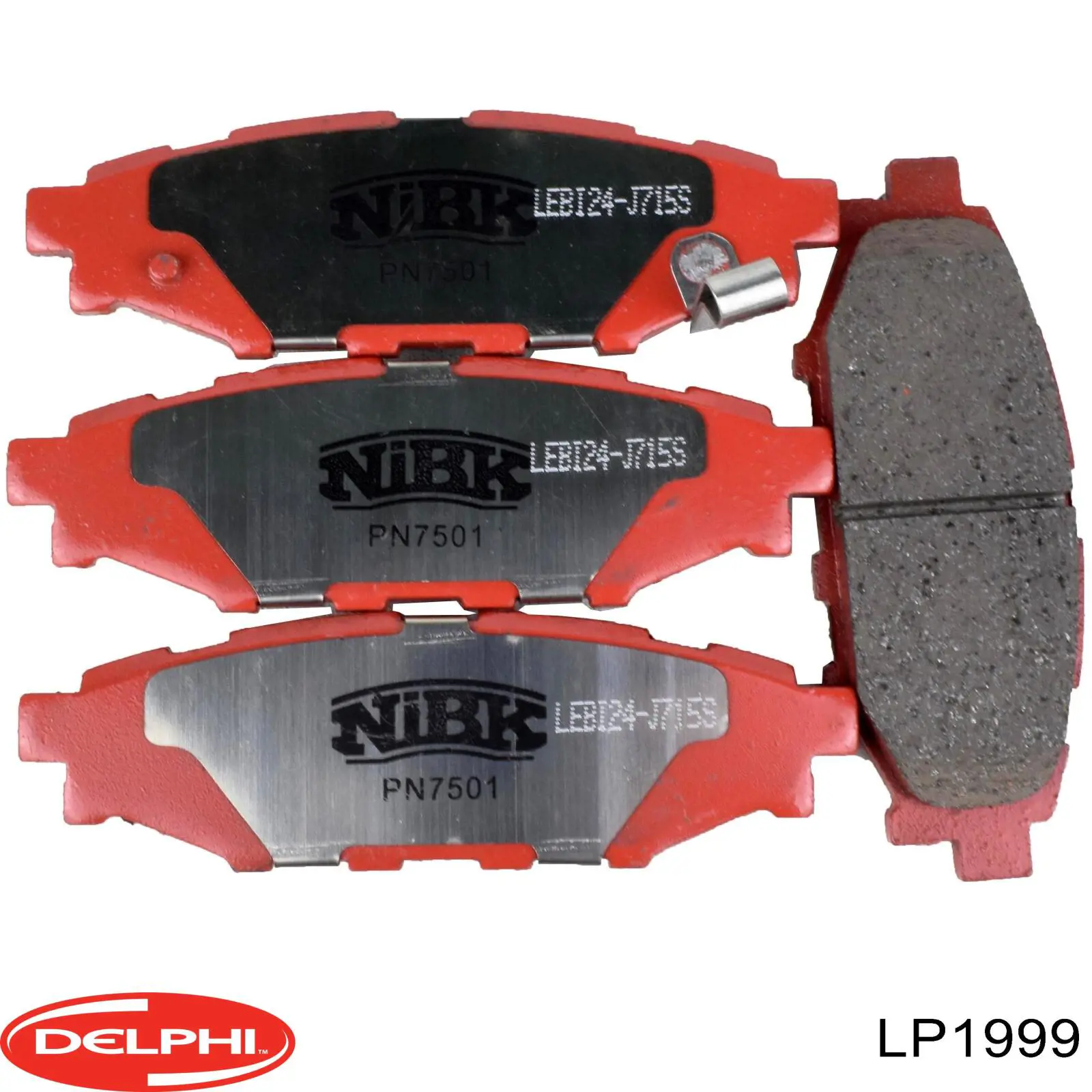 Колодки дисковые  Delphi LP1999 цена, от 22.05 USD