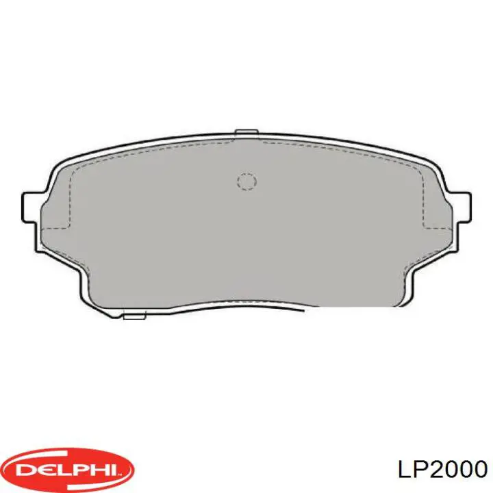 Передние тормозные колодки LP2000 Delphi