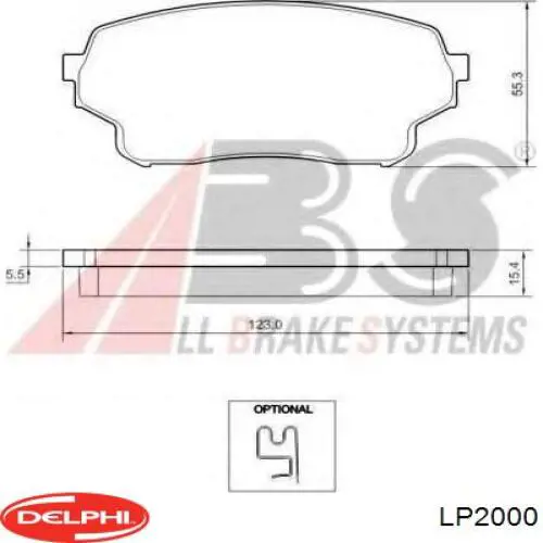Колодки Delphi LP2000 цена, от 29.12 USD
