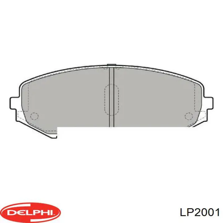 Передние тормозные колодки LP2001 Delphi