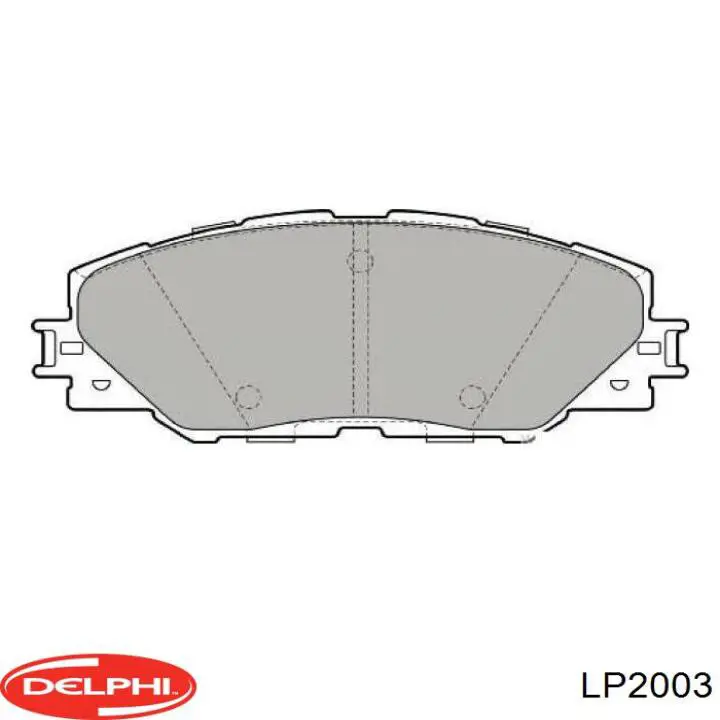 Купить LP2003 Delphi Колодки тормозные