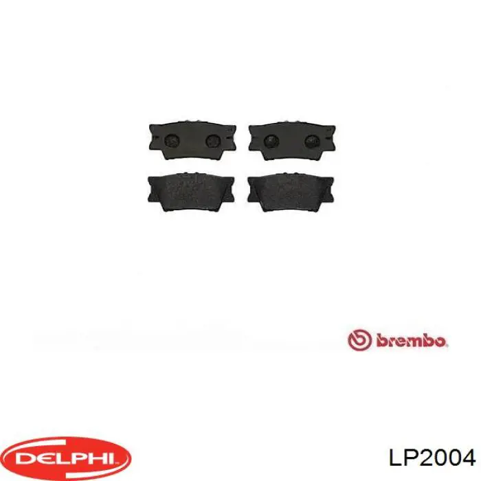 LP2004 Delphi Колодки тормозные дисковые комплект
