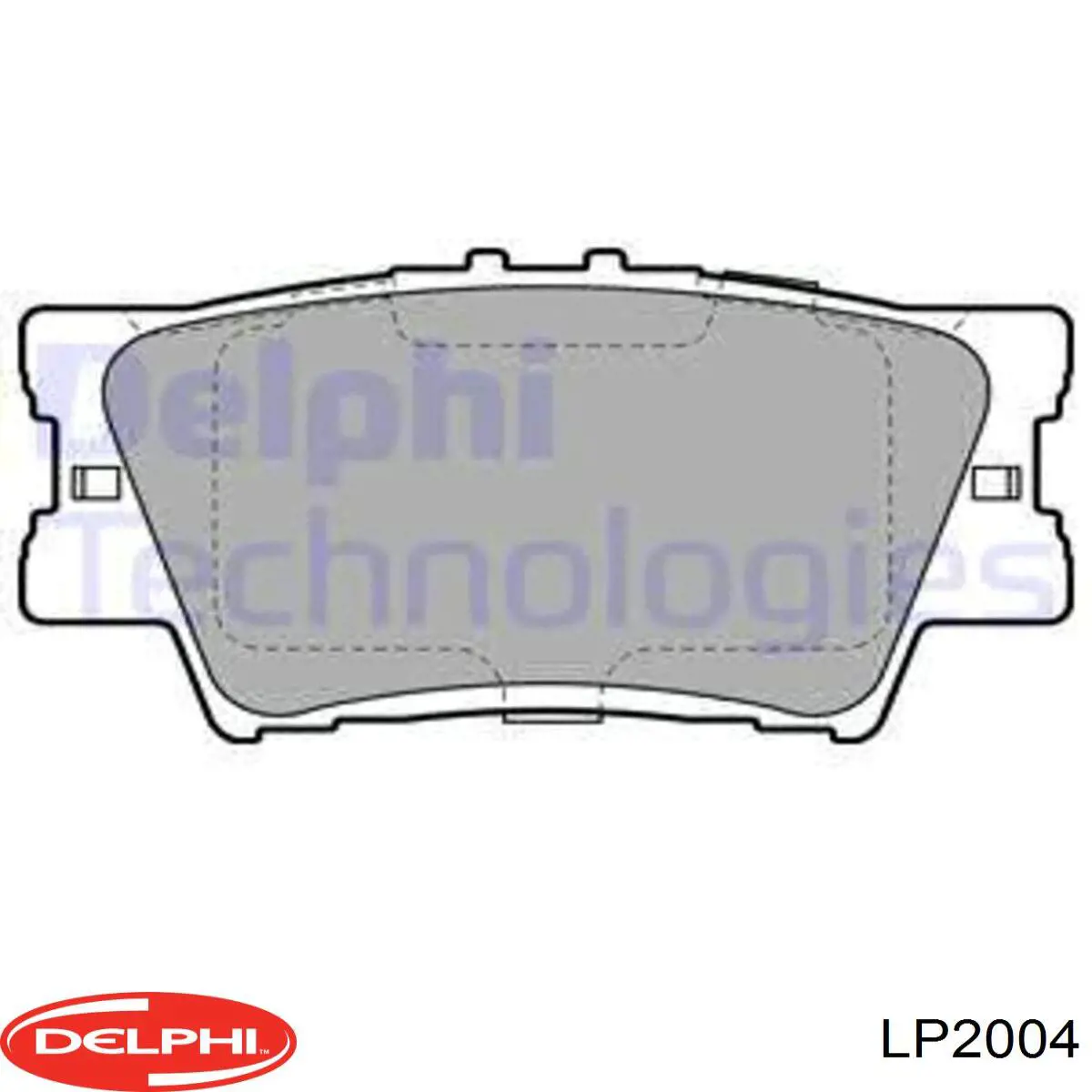 LP2004 Delphi колодки тормозные задние дисковые