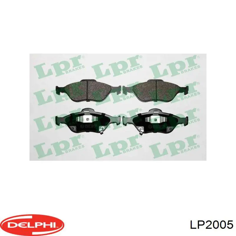 Тормозные колодки Delphi LP2005
