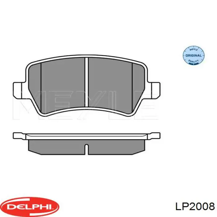 Колодки дисковые  Delphi LP2008 цена, от 20.04 USD
