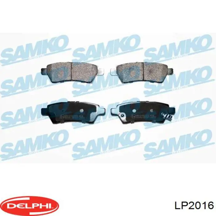 Задние тормозные колодки LP2016 Delphi