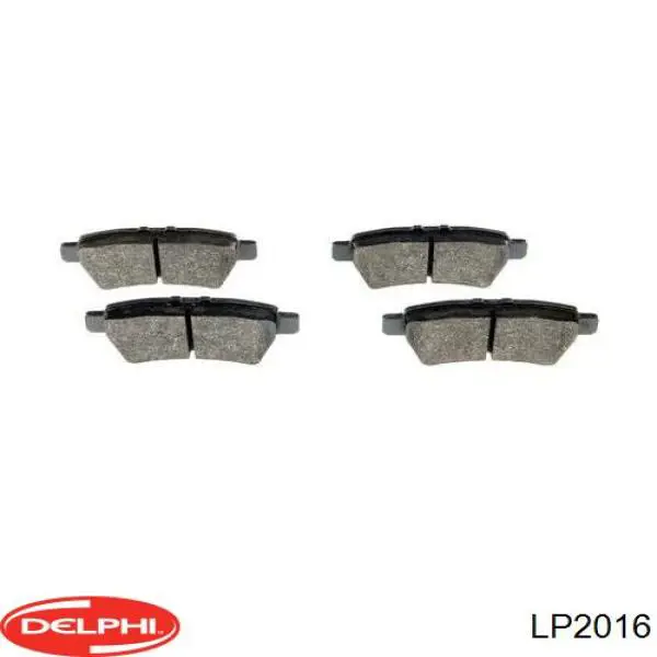 Купить LP2016 Delphi Колодки тормозные задние, дисковые