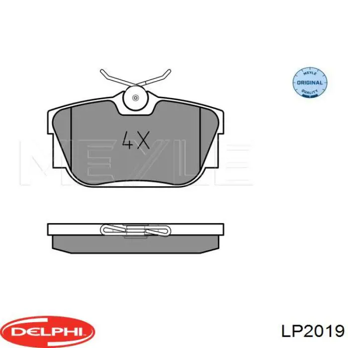 Колодки дисковые  Delphi LP2019 цена, от 16.43 USD