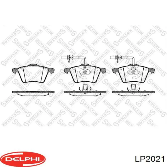 Тормозные колодки Delphi LP2021