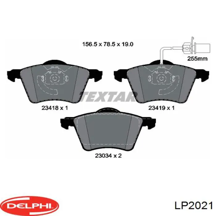 Купить LP2021 Delphi Колодки тормозные