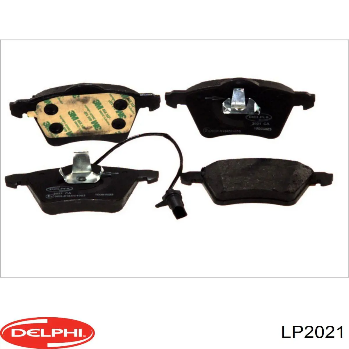 LP2021 Delphi колодки тормозные передние дисковые