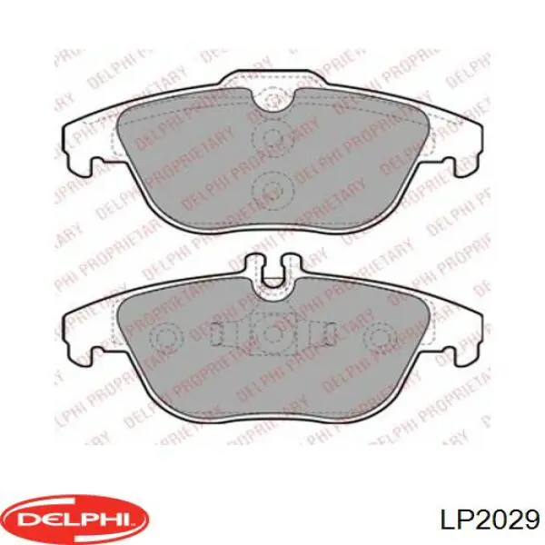 Колодки тормозные задние дисковые Delphi LP2029