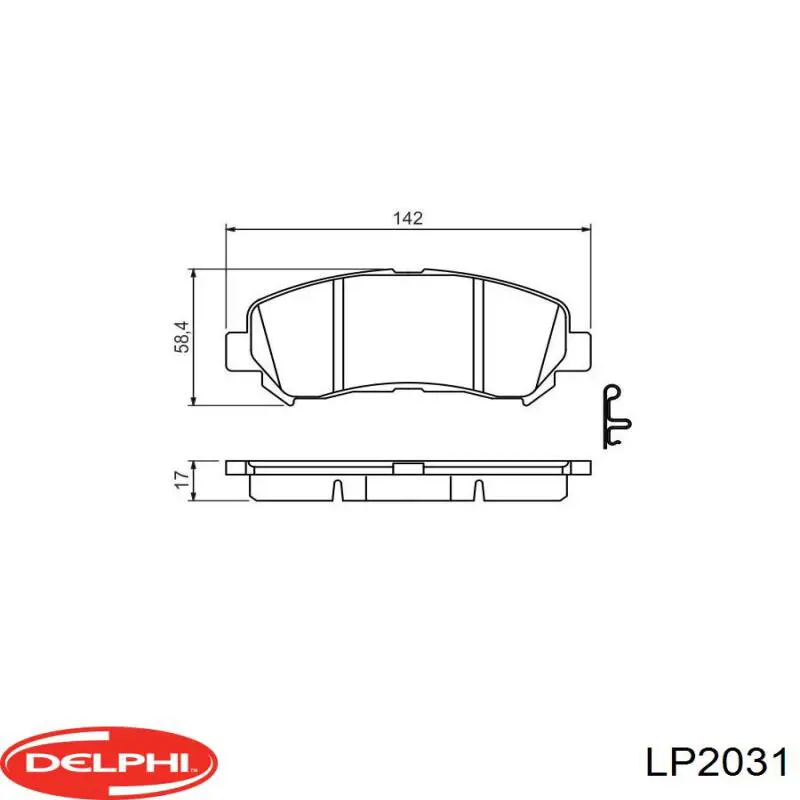 Колодки Delphi LP2031 цена, от 26.04 USD