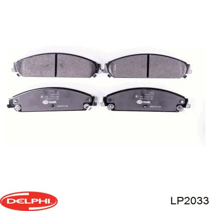 Передние тормозные колодки LP2033 Delphi