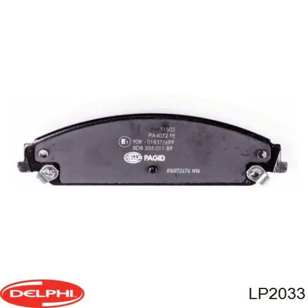 LP2033 Delphi Колодки передние