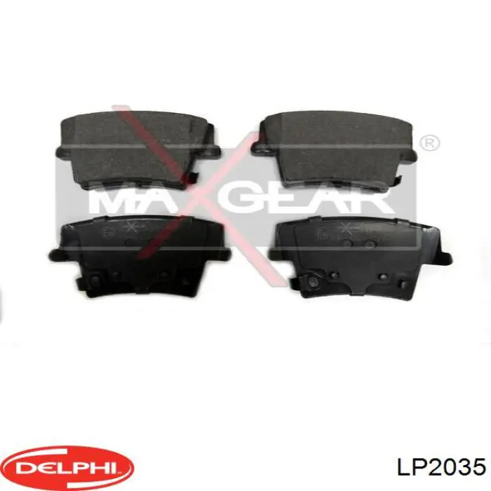 Колодки дисковые  Delphi LP2035 цена, от 32.81 USD