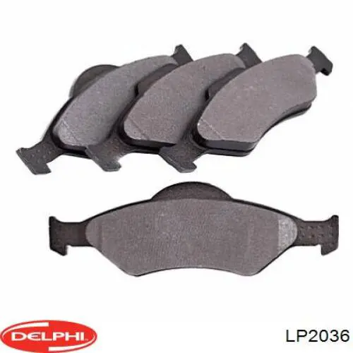 Передние тормозные колодки LP2036 Delphi