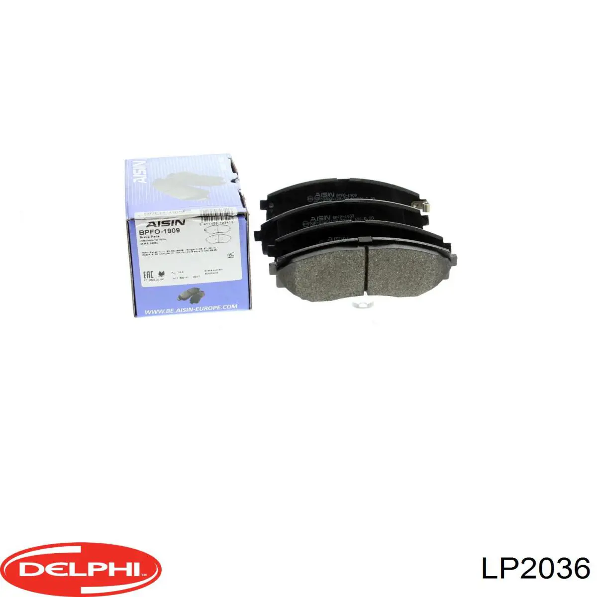 Купить LP2036 Delphi Колодки тормозные