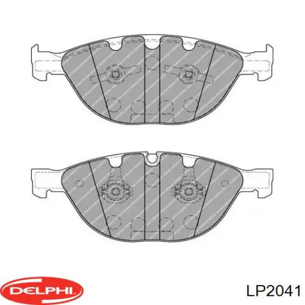LP2041 Delphi колодки тормозные передние дисковые