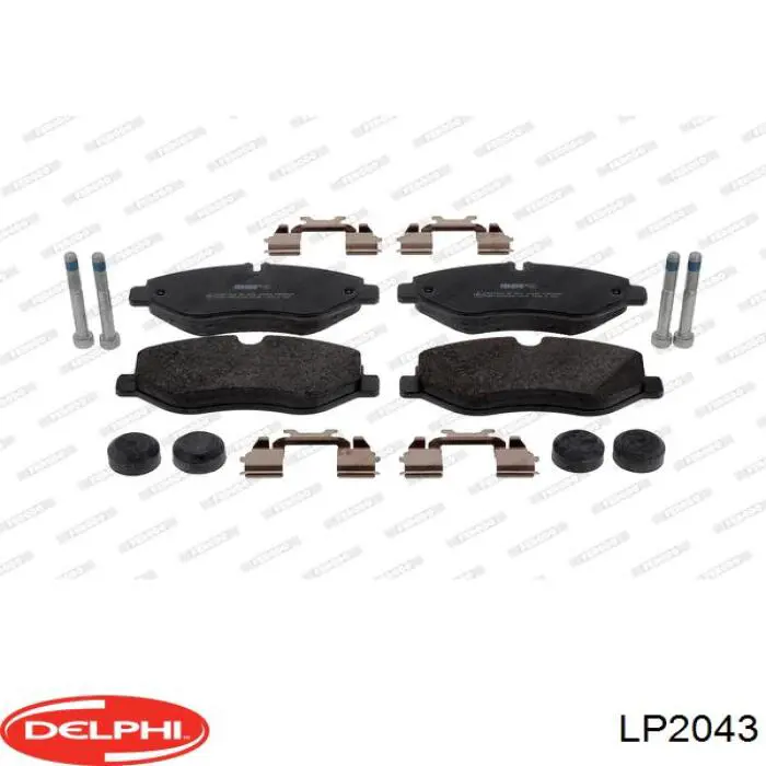 LP2043 Delphi колодки тормозные передние дисковые