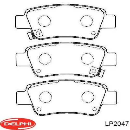 LP2047 Delphi Колодки тормозные дисковые комплект