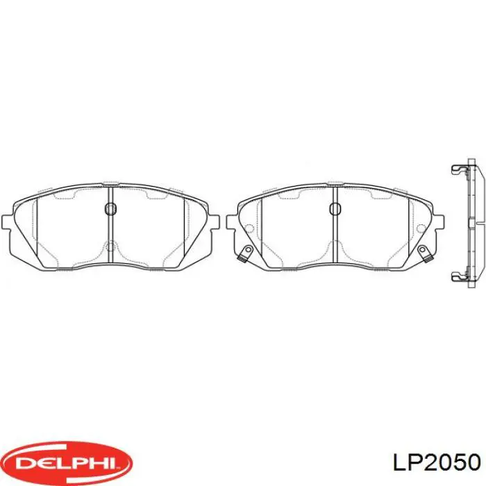 Купить LP2050 Delphi Колодки тормозные